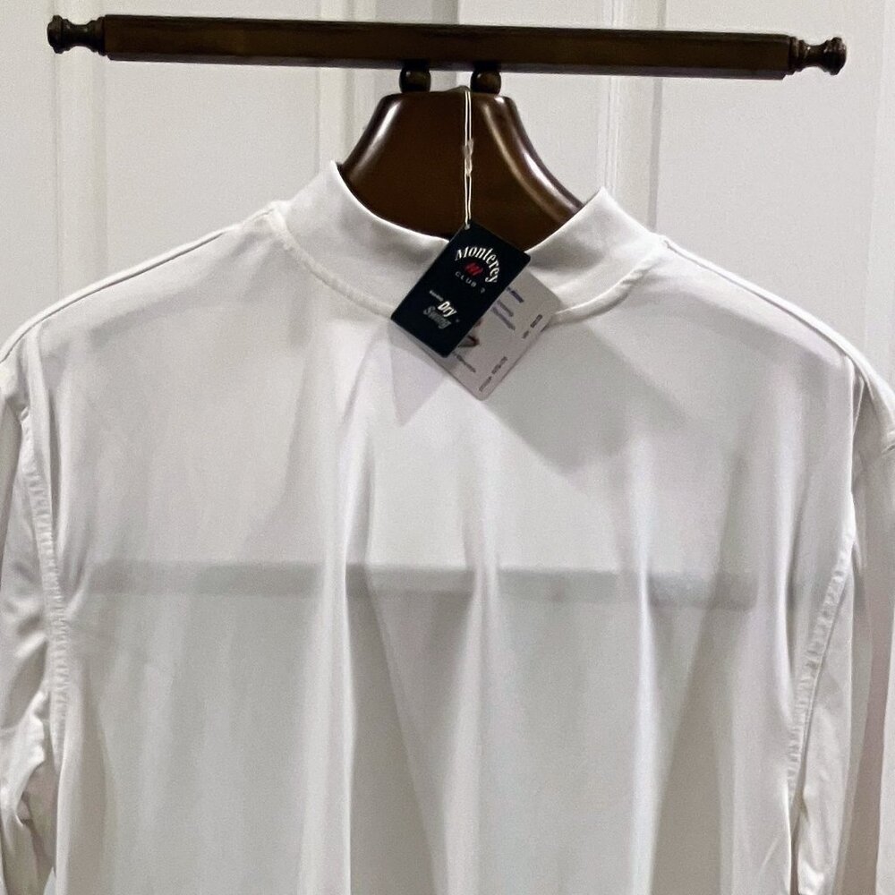 Monterey Club Mock Neck Activewear Shirt - Dry Swing Collection - Short Sleeve